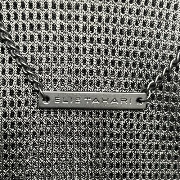 ELIE TAHARI Black Moto Asymmetric Zipper Jacket w/ Mesh Detail Women's Sz‎ Small - Picture 9 of 12